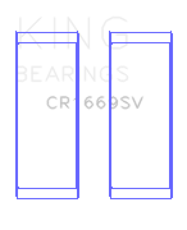 King Engine Bearings Volkswagen AZV/CFAC/AWX (Size +0.25mm) Connecting Rod Bearing Set - Bull Strap