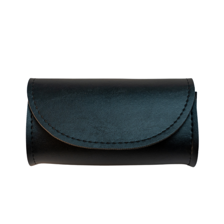 Willie & Max Universal Dual Purpose Windshield Bag/Handlebar Pouch (7.5 in L x 4 in W x 2.5 H)-Black - Bull Strap