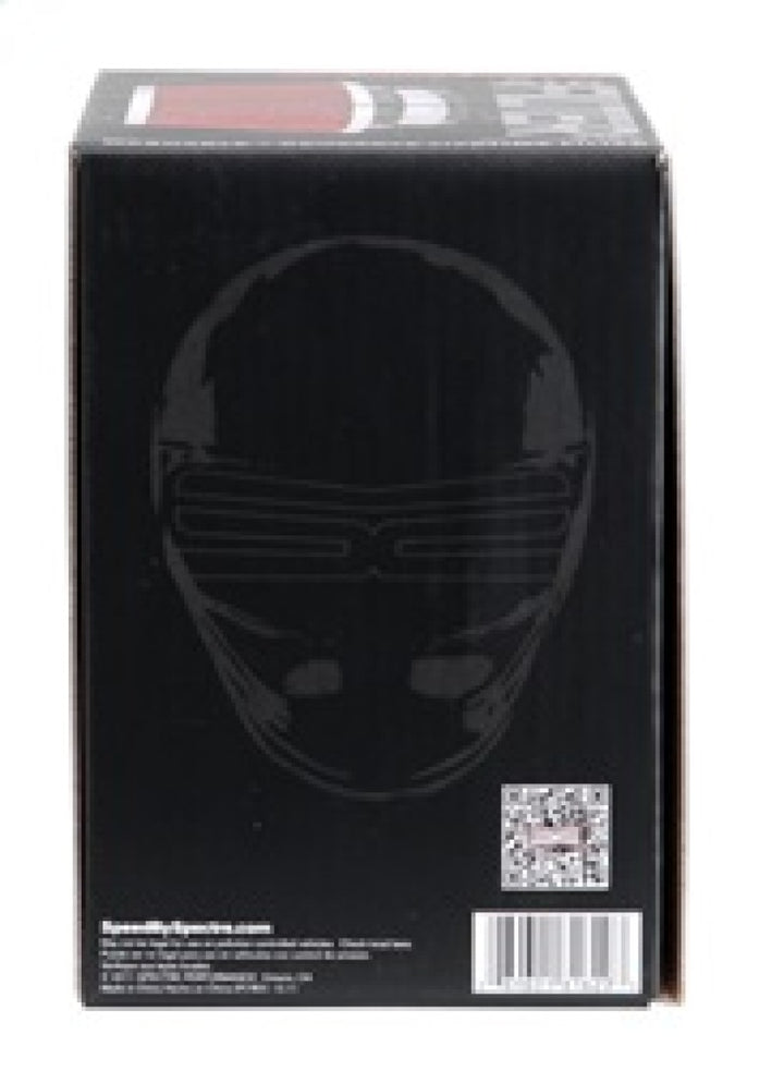 Spectre Adjustable Conical Air Filter 2-1/2in. Tall (Fits 3in. / 3-1/2in. / 4in. Tubes) - Red - Bull Strap