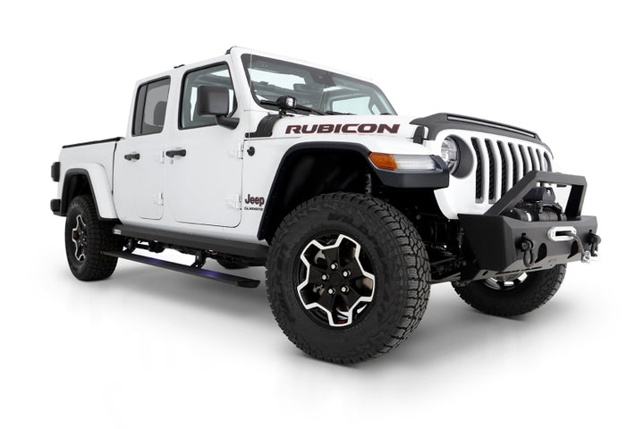 AMP Research 20-24 Jeep JT Gladiator (Launch/Overlnd/Rubicon/Sport/Sport S) PowerStep XL - Black - Bull Strap