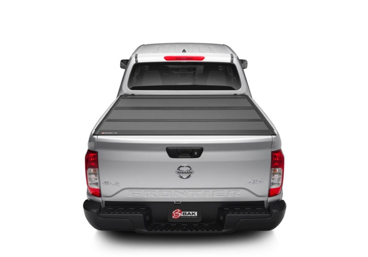 BAK 2022 Nissan Frontier 5ft Bed BAKFlip MX4 Matte Finish - Bull Strap