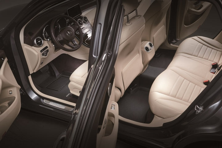3D Maxpider 19-24 Nissan Armada Kagu Floor Mat- Black R1 R2 R3 - Bull Strap