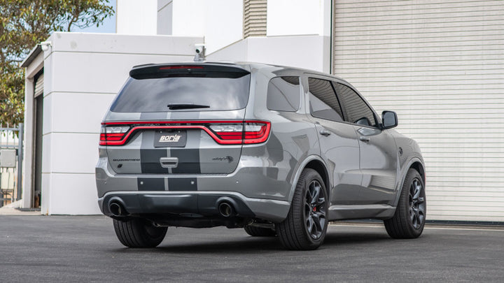 Borla 2021+ Dodge Durango SRT Hellcat 6.2L V8 AWD ATAK Cat-Back Exhaust System - Black Chrome Tips - Bull Strap