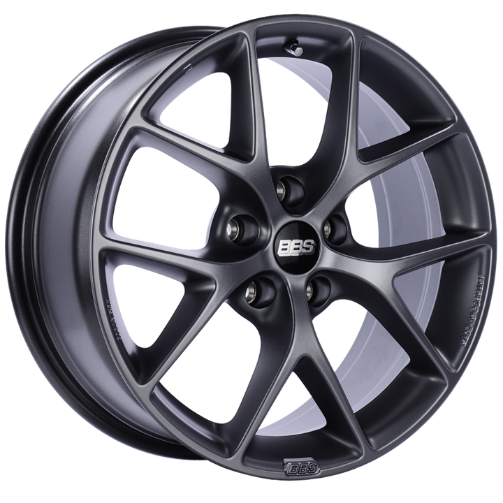 BBS SR 18x8 5x112 ET45 Satin Grey Wheel -82mm PFS/Clip Required - Bull Strap