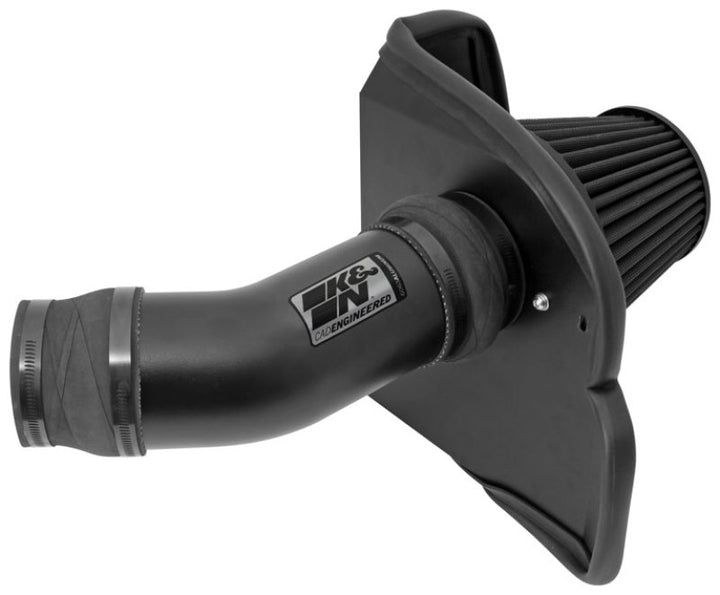 K&N 11-13 Dodge Challenger V8/12-13 Charger V8 / 12-13 Chrysler 300 Black Performance Intake Kit - Bull Strap