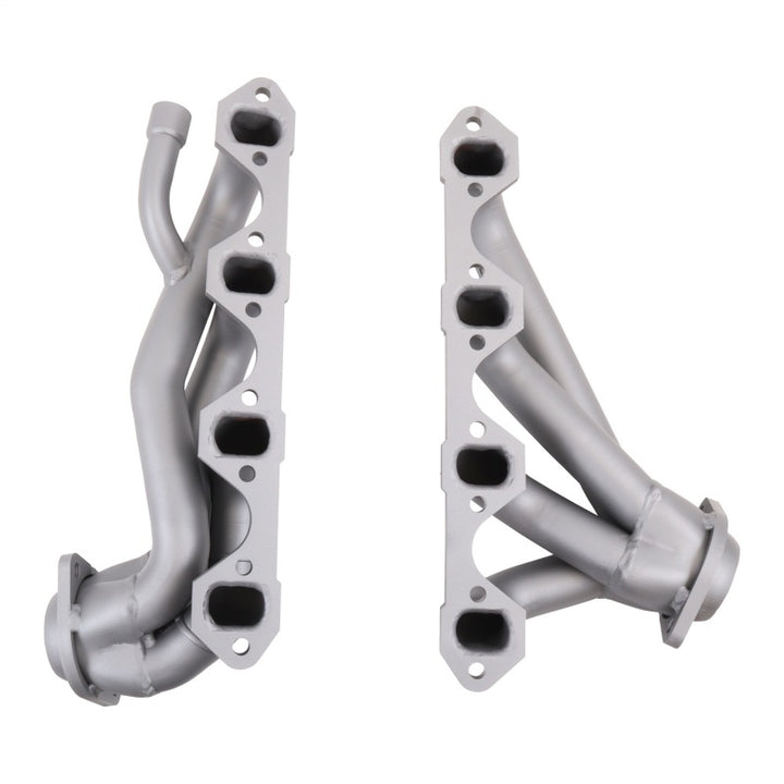 BBK 87-95 Ford F150 Truck 5.8 351 Shorty Unequal Length Exhaust Headers - 1-5/8 Titanium Ceramic - Bull Strap