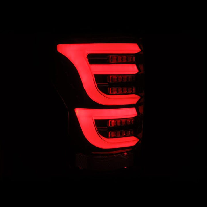 AlphaRex 07-13 Toyota Tundra LUXX-Series LED Tail Lights Alpha-Black - Bull Strap