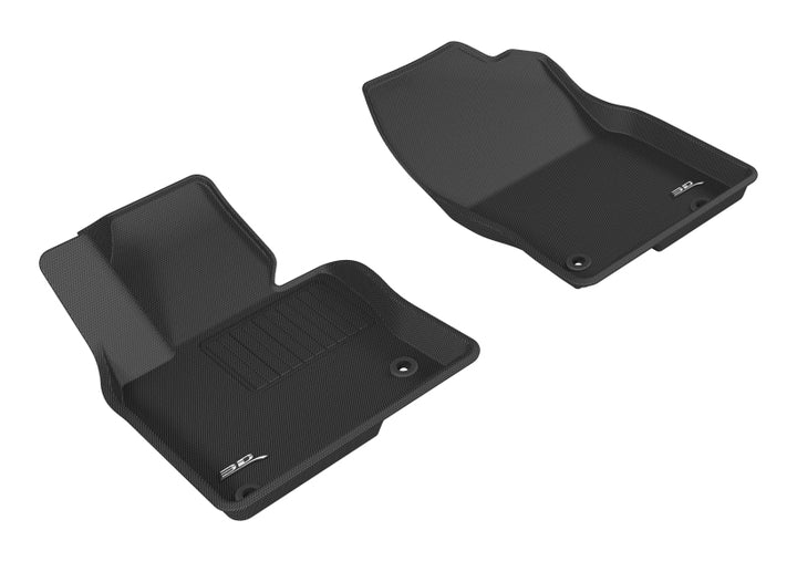 3D MAXpider 2017-2020 Mazda CX-5 Kagu 1st Row Floormat - Black - Bull Strap