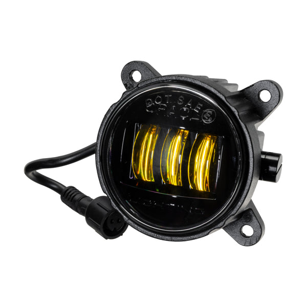 Oracle 60mm 15W Fog Beam LED Emitter - 3000K - Bull Strap