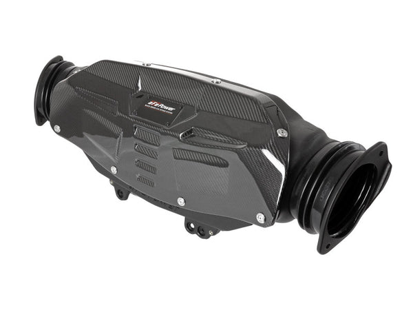 aFe 2020 Corvette C8 Black Series Carbon Fiber Cold Air Intake System With Pro DRY S Filters - Bull Strap