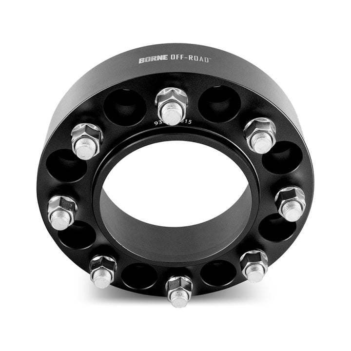 Borne Off-Road Wheel Spacers - 8X170 - 125 - 50mm - M14 - Black - Bull Strap