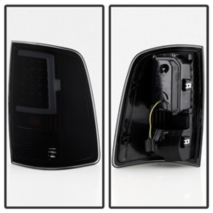 xTune 13-18 Dodge Ram 1500 (LED Model Only) LED Tail Lights - Blk Smk (ALT-ON-DRAM13V2-LBLED-BSM) - Bull Strap