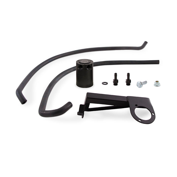 Mishimoto 2013+ Ford Focus ST Baffled Oil Catch Can Kit - Black - Bull Strap