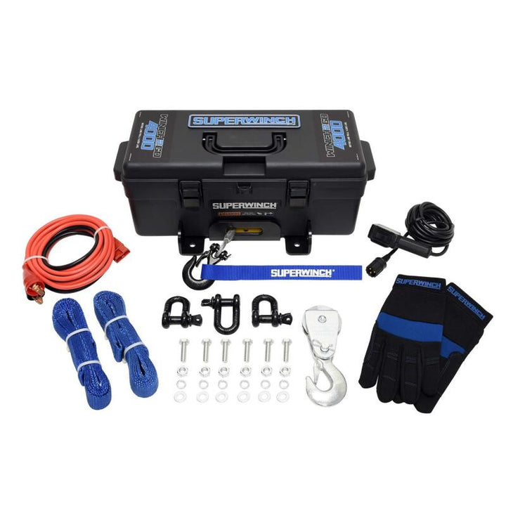 Superwinch 4000 LBS 12V DC 3/16in x 50ft Steel Rope Winch2Go Steel Rope - Bull Strap