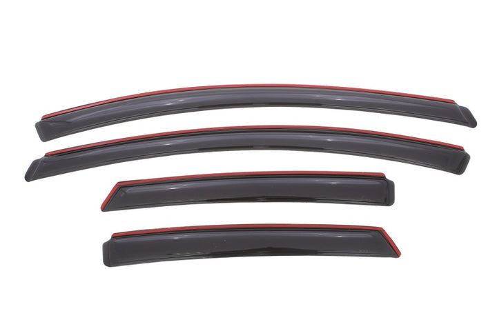 AVS 12-18 Ford Focus Ventvisor In-Channel Front & Rear Window Deflectors 4pc - Smoke - Bull Strap