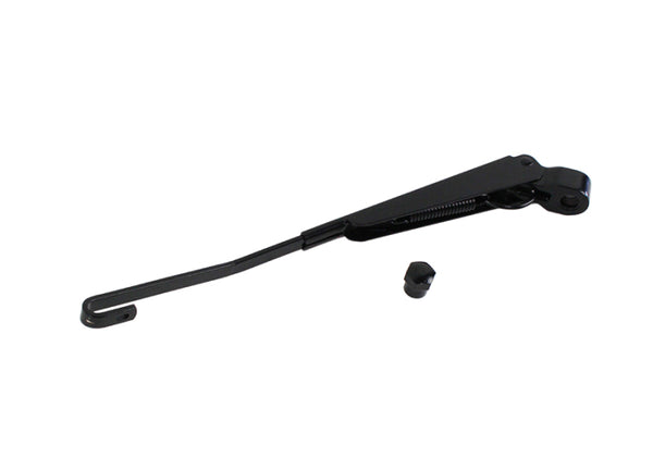 Kentrol 03-06 Jeep Wrangler TJ Rear Wiper Arm Hardtop - Powdercoat Black - Bull Strap