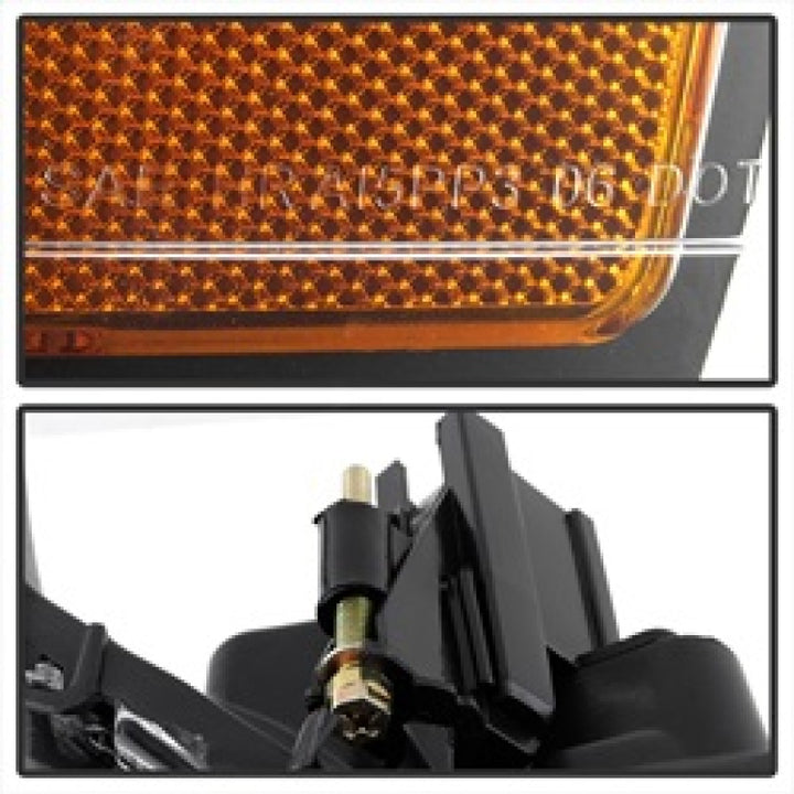 xTune Dodge Ram 1500 02-05 Amber Crystal Headlights Black HD-JH-DR02-AM-BK - Bull Strap