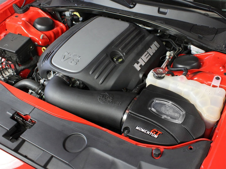 aFe Momentum GT Pro Dry S Stage-2 Intake System 11-15 Dodge Challenger / Charger R/T V8 5.7L HEMI - Bull Strap