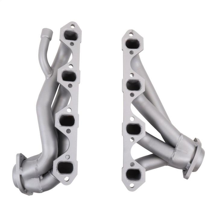 BBK 87-95 Ford F150 Truck 5.8 351 Shorty Unequal Length Exhaust Headers - 1-5/8 Titanium Ceramic - Bull Strap