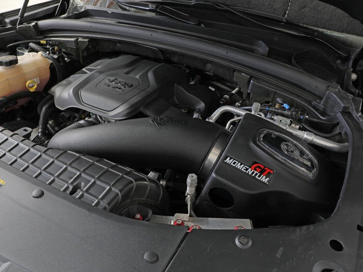 aFe 21-22 Jeep Grand Cherokee L (WL) HEMI V8 5.7L Momentum GT Cold Air Intake System w/Pro 5R Filter - Bull Strap