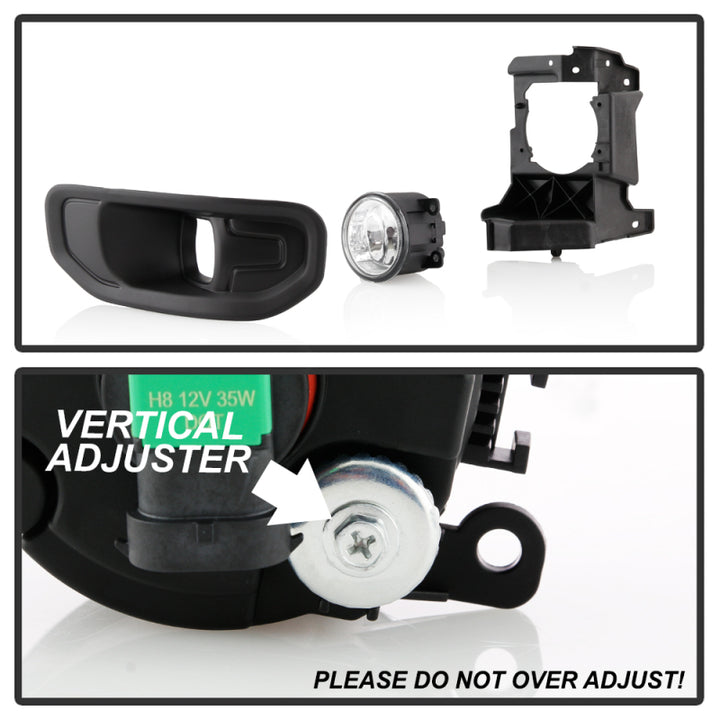 Spyder 19-20 Dodge Ram 1500 OEM Style Fog Lights w/Universal Switch- Clear (FL-DR19-C) - Bull Strap