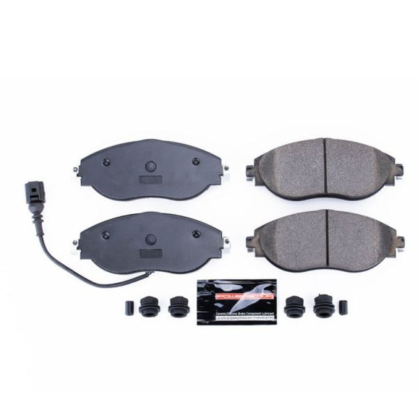Power Stop 2019 Audi A3 Quattro Front Z23 Evolution Sport Brake Pads w/Hardware - Bull Strap