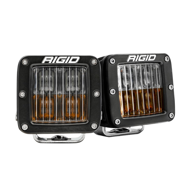 Rigid Industries D-Series SAE Fog Yellow/White Pair - Bull Strap