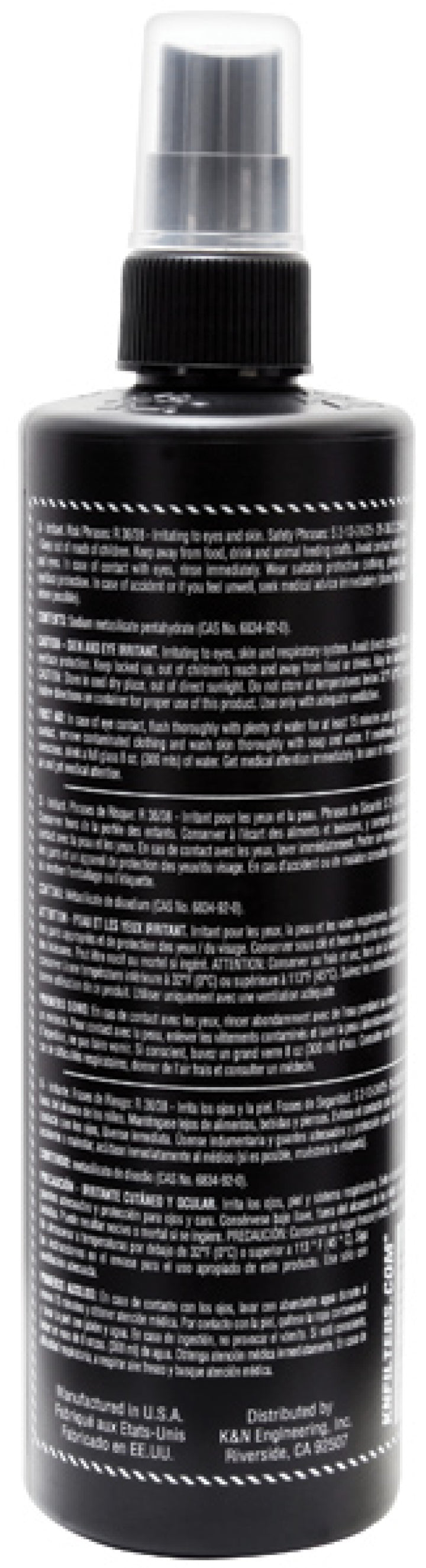 K&N Air Filter Cleaner 12oz Pump Spray - Bull Strap