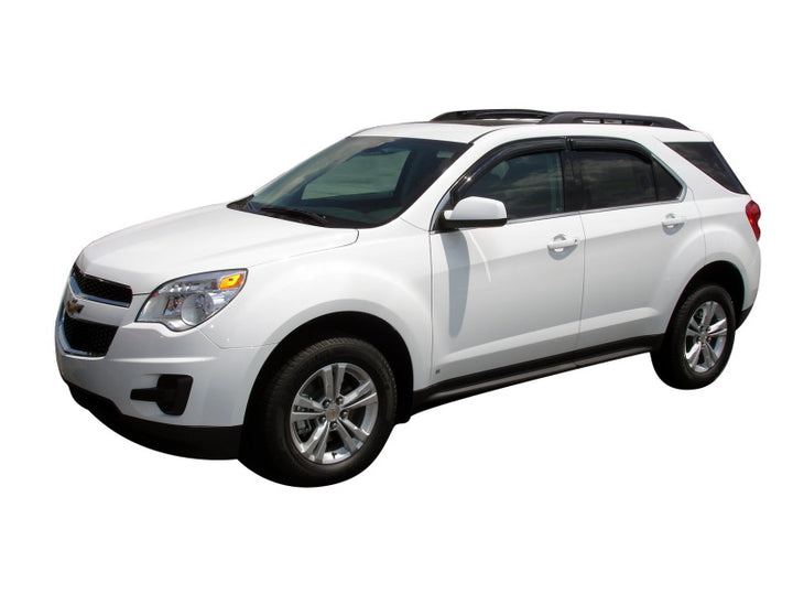 AVS 10-17 Chevy Equinox Ventvisor Outside Mount Window Deflectors 4pc - Smoke - Bull Strap