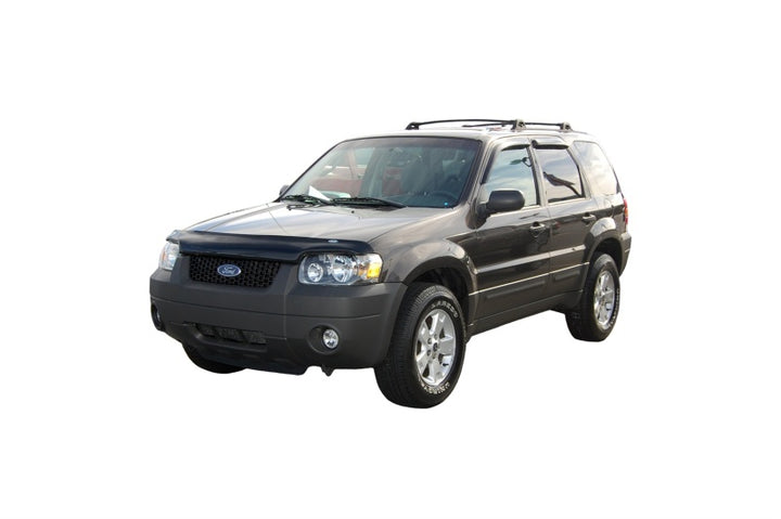 AVS 01-12 Ford Escape Ventvisor Outside Mount Window Deflectors 4pc - Smoke - Bull Strap