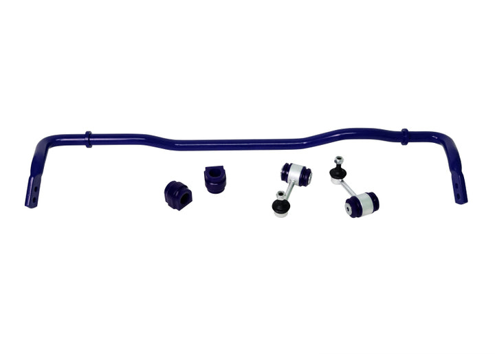 Superpro 2022 Volkswagen Golf R 2-Position HD Adjustable 24mm Rear Sway Bar & End Link Kit - Bull Strap
