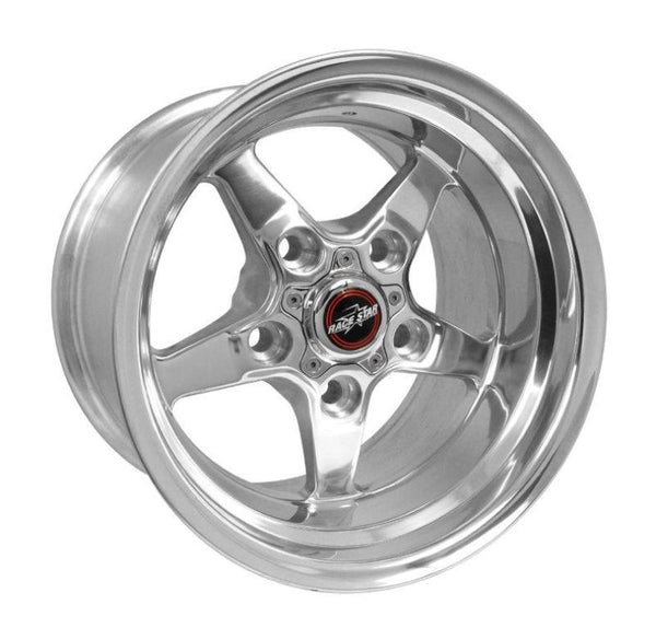 Race Star 92 Drag Star 15x10.00 5x135bc 5.25bs Direct Drill Polished Wheel - Bull Strap