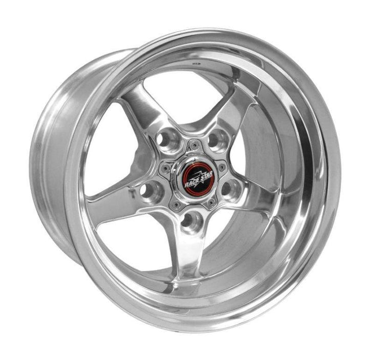 Race Star 92 Drag Star 15x10.00 5x135bc 5.25bs Direct Drill Polished Wheel - Bull Strap