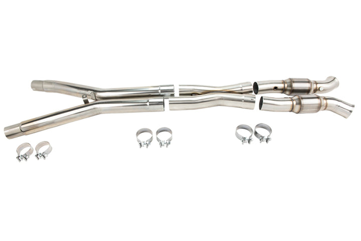 Kooks 05-08 Chevrolet Corvette Base 1-7/8 x 3 Header & Catted X-Pipe Kit - Bull Strap