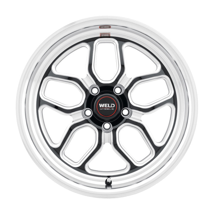 Weld Racing 17x10 Laguna Drag 5x112 ET40 BS7.1 Gloss BLK MIL DIA 78.1 - Bull Strap