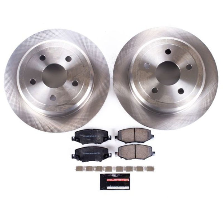 Power Stop 07-17 Jeep Wrangler Rear Autospecialty Brake Kit - Bull Strap