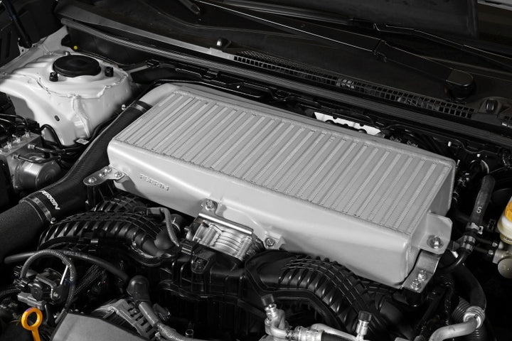 PERRIN 22-25 Subaru WRX / 19-25 Ascent / 20-25 Outback & Legacy Turbo Top Mount Intercooler - Silver - Bull Strap