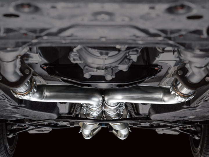 AWE 2023 Nissan Z RZ34 RWD Track Edition Catback Exhaust System w/ Diamond Black Tips - Bull Strap