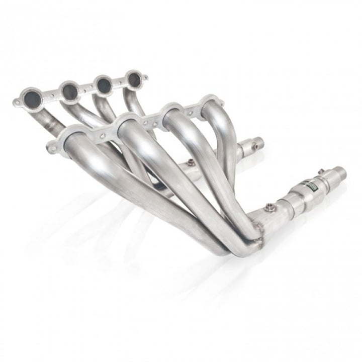 Stainless Power 2010-15 Camaro 6.2L Headers 1-7/8in Primaries 3in Collectors High-Flow Cats Factory - Bull Strap