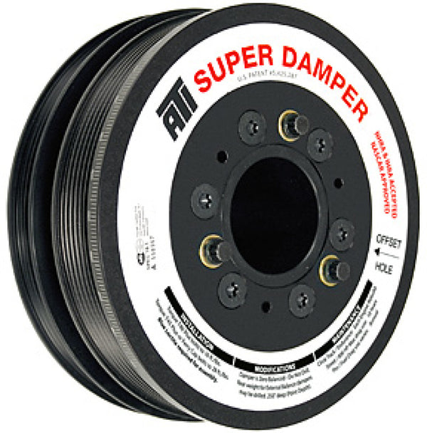 ATI Damper - 7.48in - Alum LW - 6/4 Grv - LS1-2-3-6 & L76 - 97-13 - Y Body & SS & G8 - 3 Ring - Bull Strap