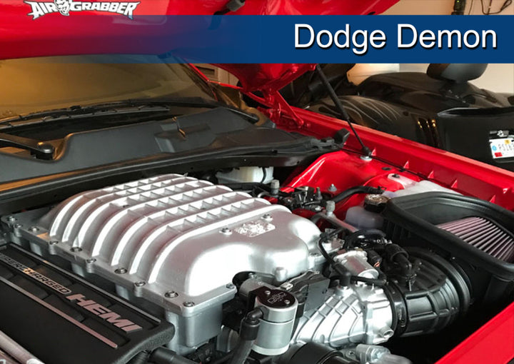 J&L 15-25 Dodge Hellcat/Demon 6.2L Hemi Passenger Side Oil Separator 3.0 - Clear Anodized - Bull Strap