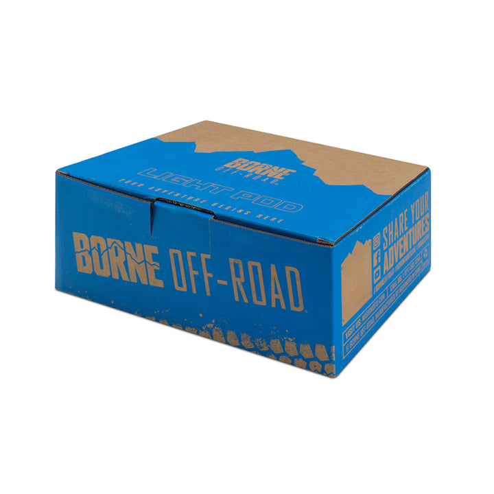Borne Off-Road Light Pods (Kit of 2) 3x3 Flood - Bull Strap