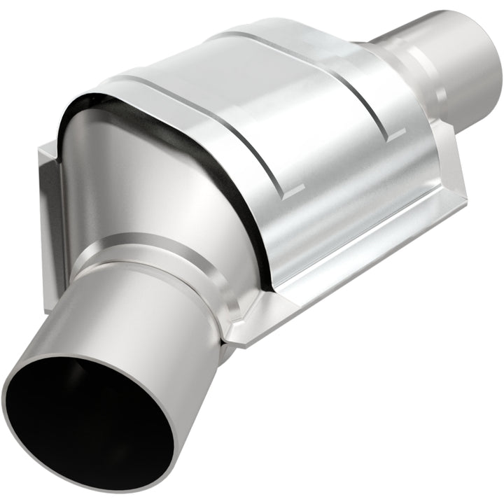 MagnaFlow Conv Universal 2.25 Angled Inlet OEM - Bull Strap
