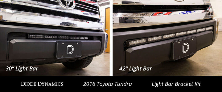 Diode Dynamics 14-21 Toyota Tundra SS42 Stealth Lightbar Kit - White Combo - Bull Strap
