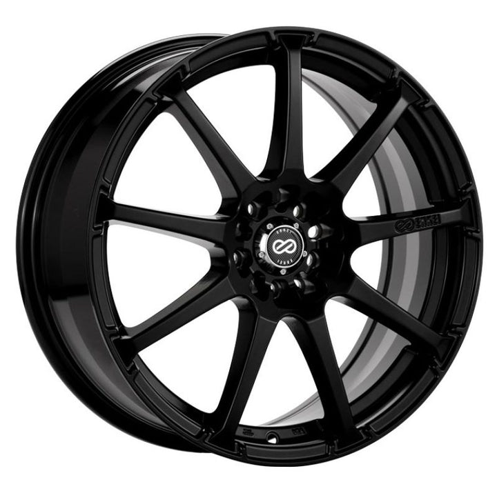 Enkei EDR9 17x7 4x100/108 38mm Offset 72.6 Bore Diameter Black Wheel - Bull Strap