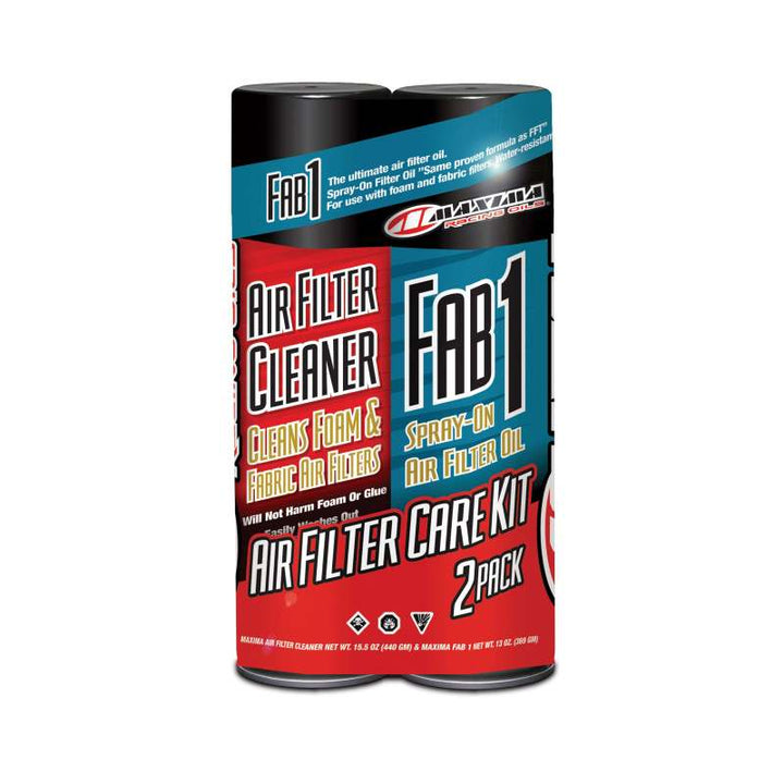 Maxima Air Filter Maintenance Combo Kit - 2-Pack (Aerosol) - Bull Strap