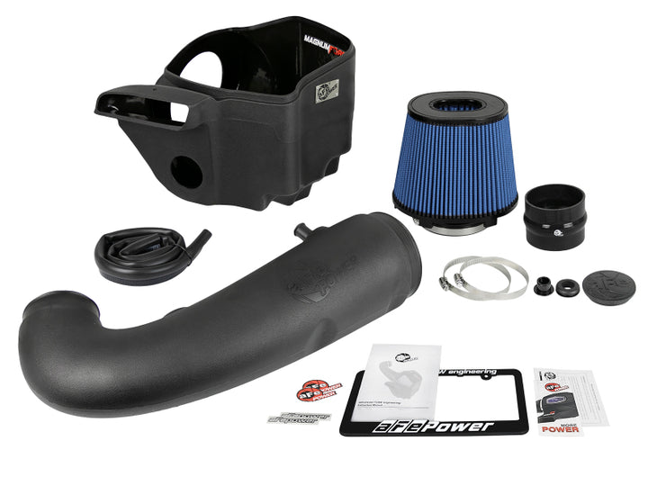 aFe Magnum FORCE Pro 5R Cold Air Intake System 11-19 Jeep Grand Cherokee (WK2) V8-5.7L - Bull Strap