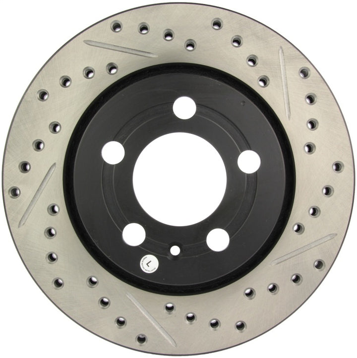 StopTech Slotted & Drilled Sport Brake Rotor - Bull Strap