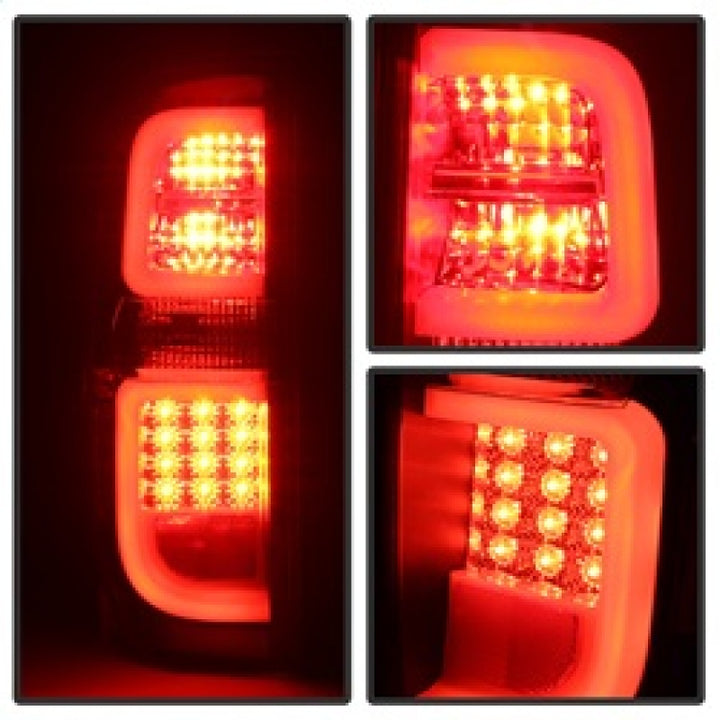 Spyder Toyota Tundra 2014-2016 Light Bar LED Tail Lights Black ALT-YD-TTU14-LED-BK - Bull Strap