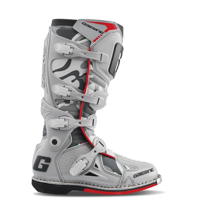 Gaerne Fastback Endurance Boot Snow Camo Size - 10 - Bull Strap
